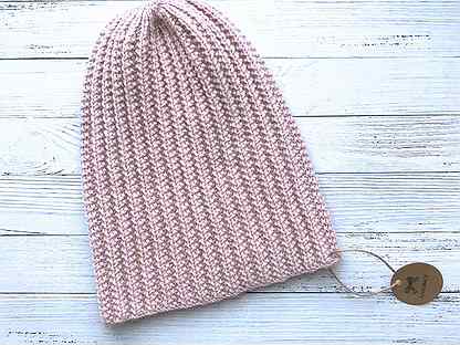 Стильные шапки-бини поперечным вязанием спицами - вязание - страна мам