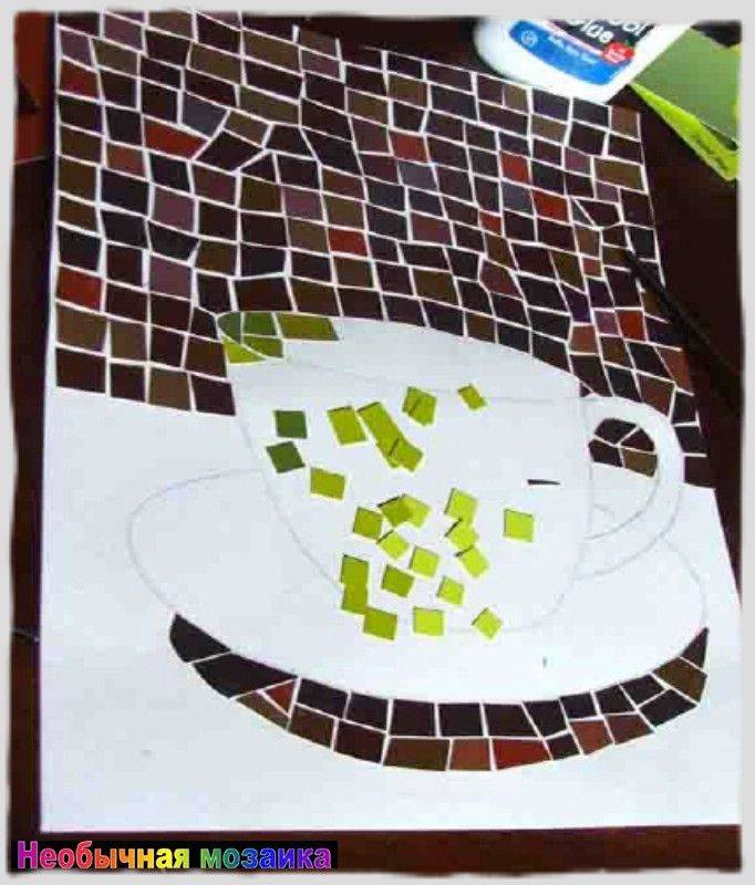 Учимся делать мозаику из кусочков бумаги: инструкции и много идей