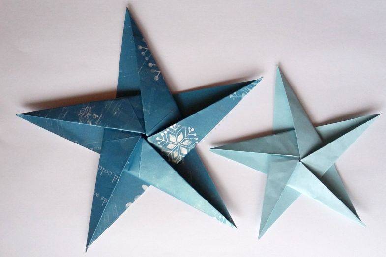 Звезда из бумаги пошагово своими руками: урок по изготовлению объемной звезды по схемам и шаблонам (130 фото)
