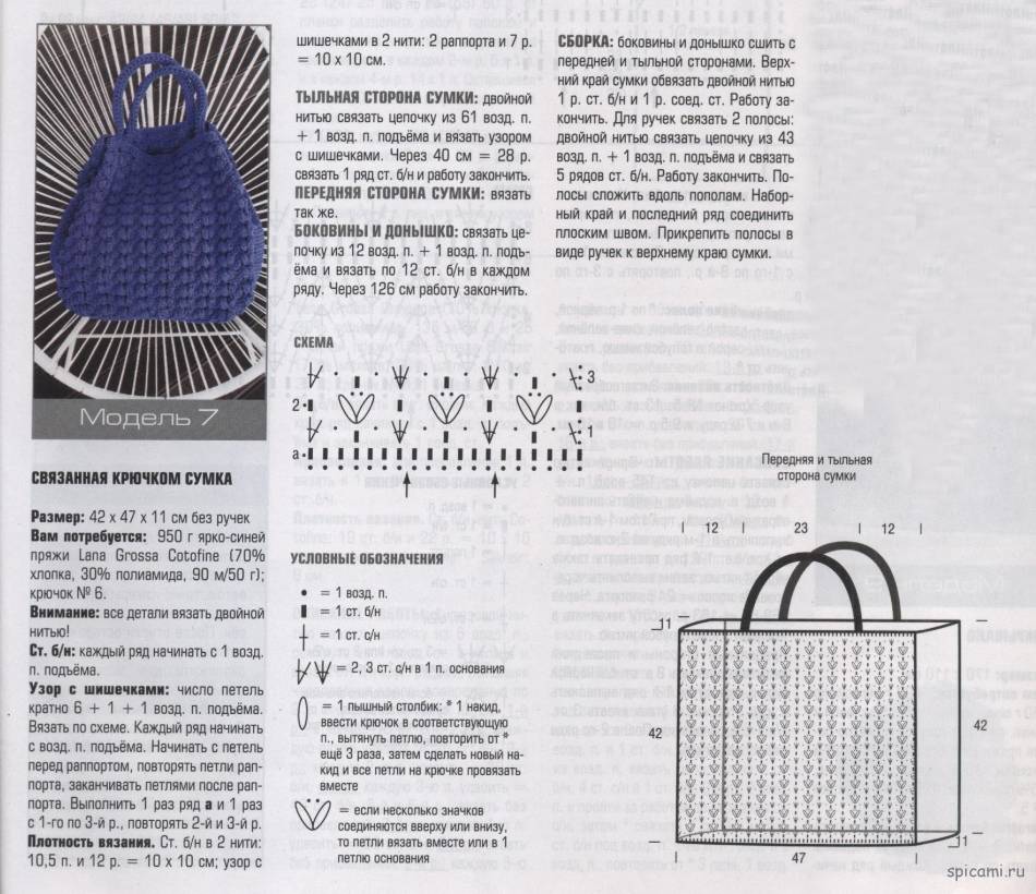 Вязание сумок: как связать спицами сумки и советы для начинающих (видео + 155 фото)