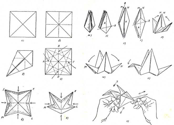 Оригами птица из бумаги — пошаговое описание как сделать оригами в виде птицы (140 фото + видео)