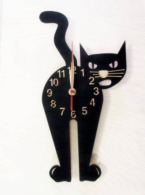 Часы кошка своими руками
