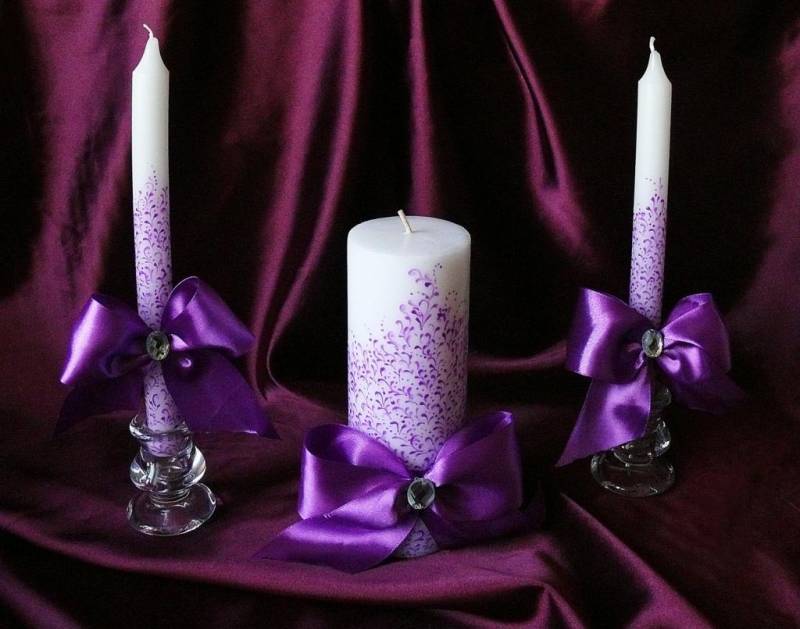Как своими руками сделать свечи для семейного очага на свадьбу, оформление и украшение (инструкция с фото, видео), какой сделать декор – ленты, бусины, кружево?