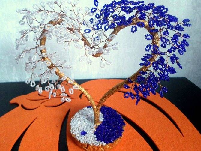 Дерево инь-янь из бисера: как сплести чудесное украшение для дома с фото и видео