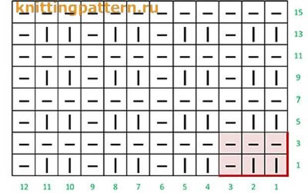 Узор спицами букле схема и описание