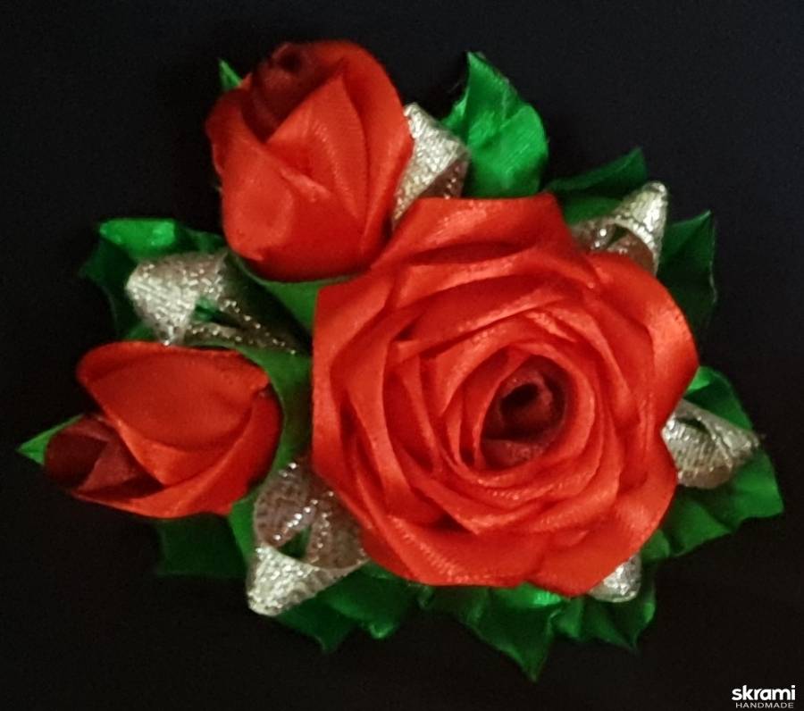 Букет роз из атласных лент своими руками: как сделать без шитья, мастер-класс с фото