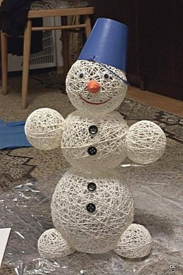 Снеговики своими руками на новый год 2020 из подручных материалов