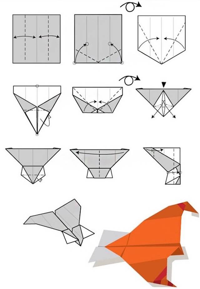 Как сделать самолет из бумаги? 13 схем складывания самолетиков своими руками, чтобы они летали далеко и высоко до 10000 тысяч