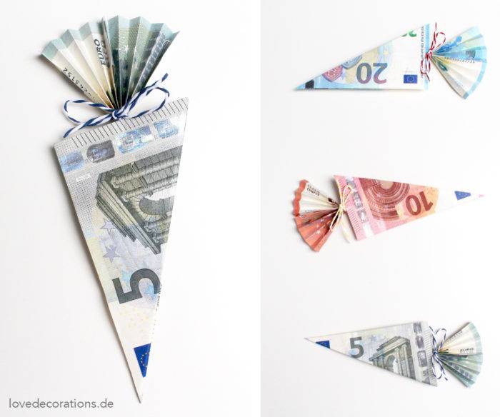 Оригами конверт для денег