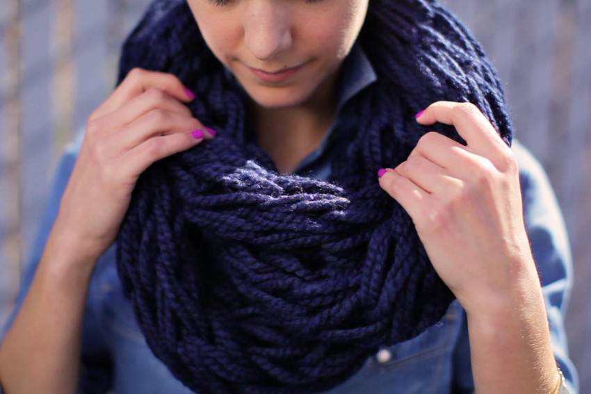 Шарф снуд спицами схема вязания - как связать шарф снуд (хомут) спицами для начинающих - фото и видео инструкции