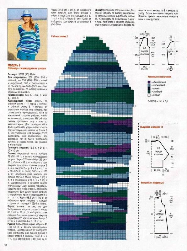 Вязание в стиле колор блок спицами схемы и описание