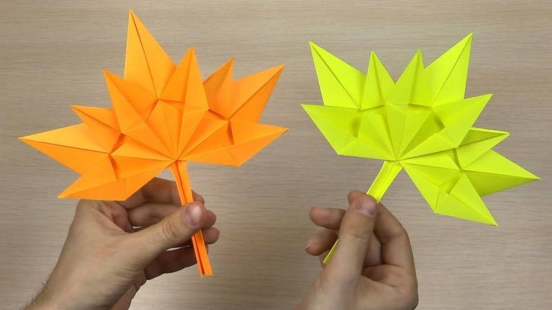 Красивые листья из бумаги: оригинальные идеи и варианты, пошаговая инструкция