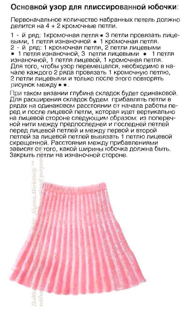Как связать юбку спицами для женщин - подробное описание схемы вязания для начинающих