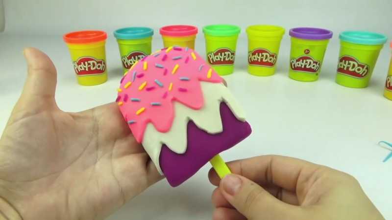 Как сделать мороженое из пластилина своими руками с «плей-до» и видео