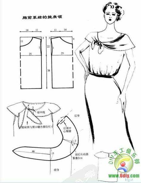 Как сшить платье без выкройки на примере простого платья, из трикотажа и для полных