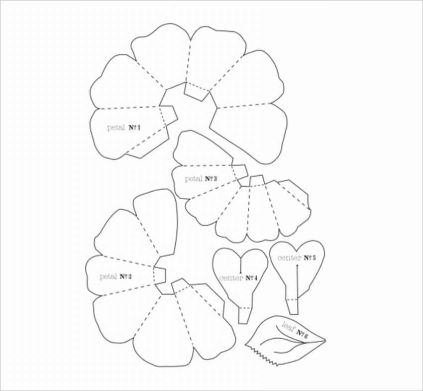 Как сделать цветы объемные цветы из бумаги своими руками схемы шаблоны