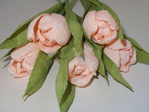 Цветы из бумаги тюльпаны. своими руками, пошаговые инструкции + 500 фото