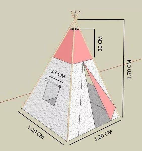 Сделать вигвам для ребенка своими руками пошаговая инструкция с фото