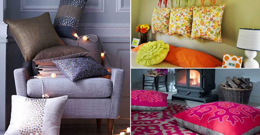 Декоративные подушки - 105 фото лучших цветовых решений современности