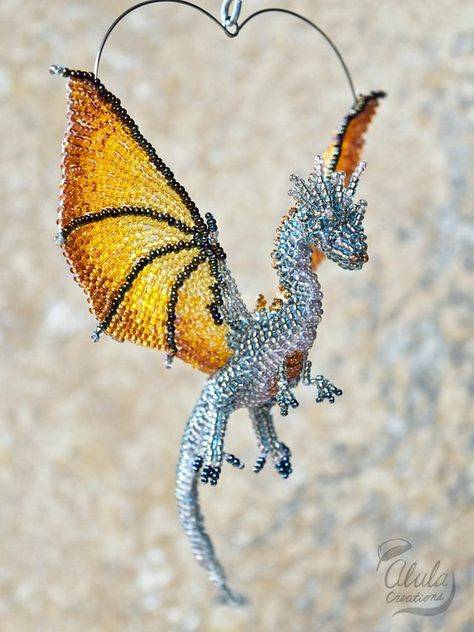 Мастер-класс новый год бисероплетение дракон из бисера для самых начинающих бисер
