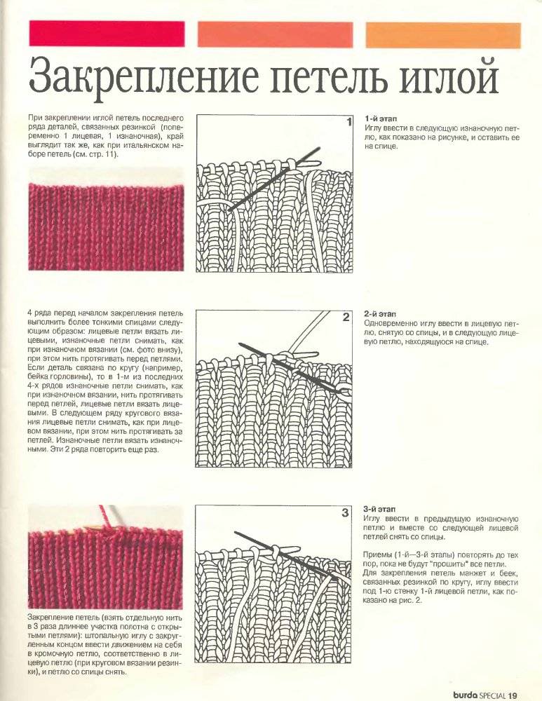 Вязание образца спицами – подробная инструкция выполнения