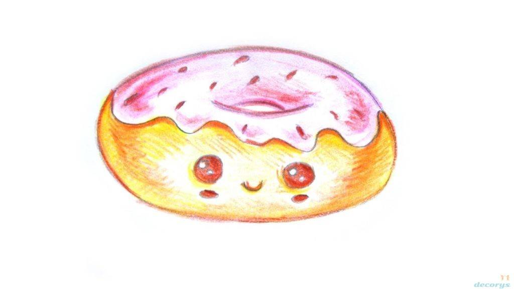 Как нарисовать пончик карандашом поэтапно для начинающих. рисуем пончик в фотошоп