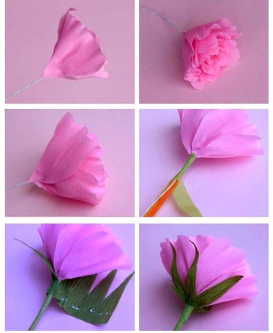 Цветы из бумаги для начинающих своими руками. пошаговые инструкции + 200 фото