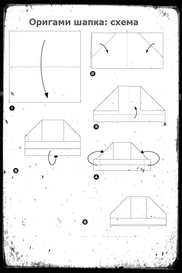 Как сделать бумажную пилотку, простые схемы складывания. как сделать пилотку из бумаги