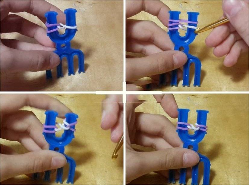 Схемы плетения браслетов из резинок своими руками с фото
