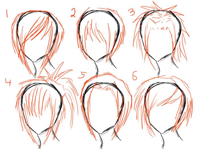 Как нарисовать волосы - подробное описание и уроки от мастеров как нарисовать волосы (115 фото и видео)