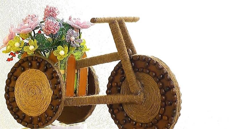 Велосипед своими руками: делаем поделку для декора по фото