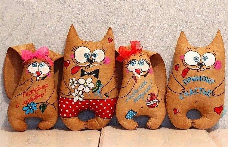 Кофейные игрушки своими руками, мишка, собачка, выкройки