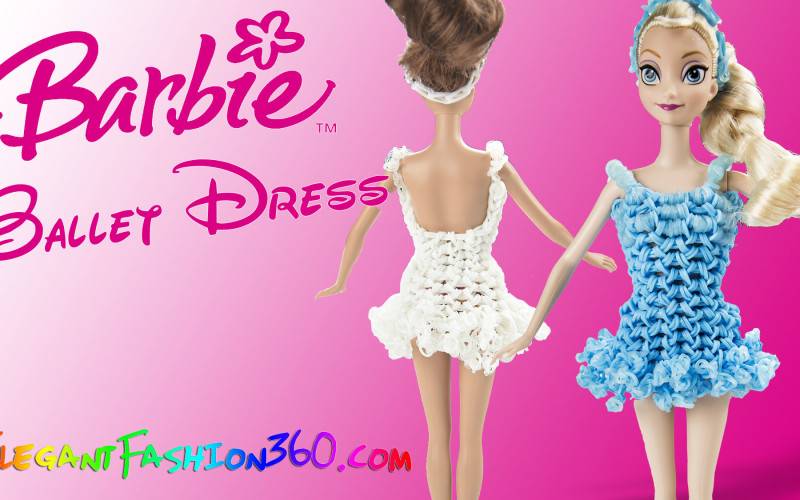 Плетение из резинок и одежда для кукол Барби