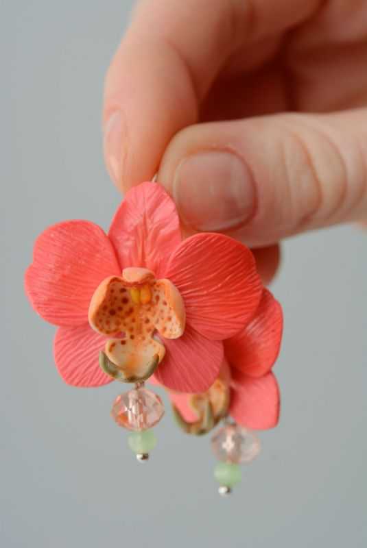 Орхидея из полимерной глины: учимся работать с уникальным материалом для творчества