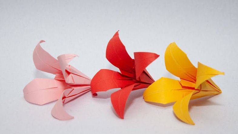 Оригами из бумаги — основные схемы, порядок действий и особенности сочетаний цветов и форм