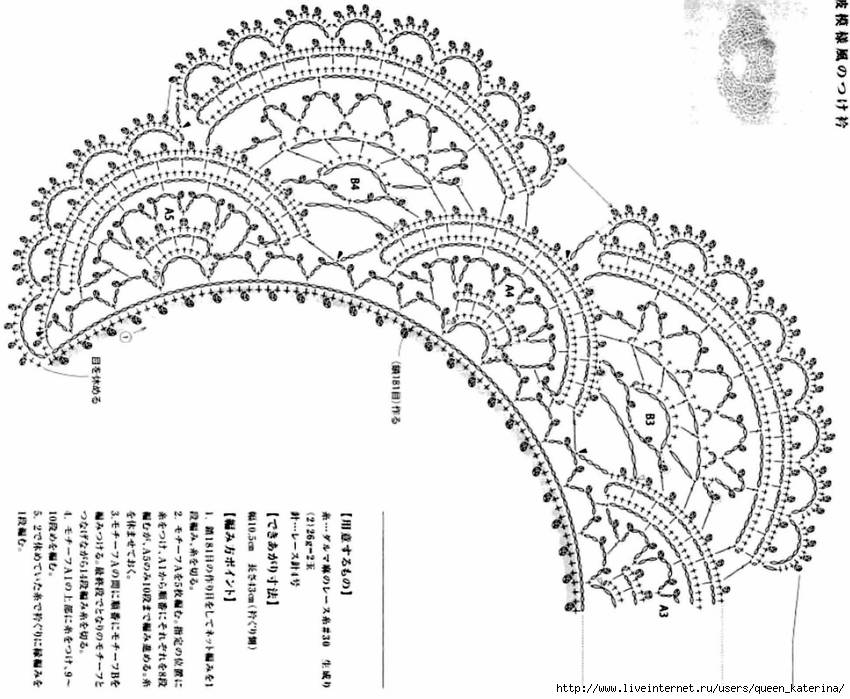 Кружевной воротник (62 фото) - пошаговые описание схем вязания