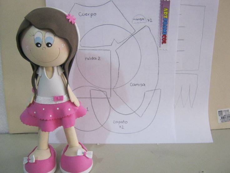 Куклы из фоамирана: выкройки, мастер класс. как сделать куклы из фоамирана своими руками?