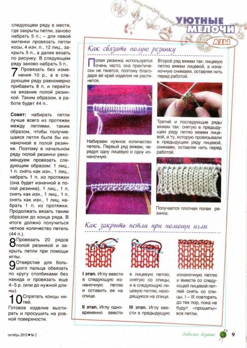 Резинка спицами: схема и описание вязания английской, американской, итальянской резинок | все о рукоделии
