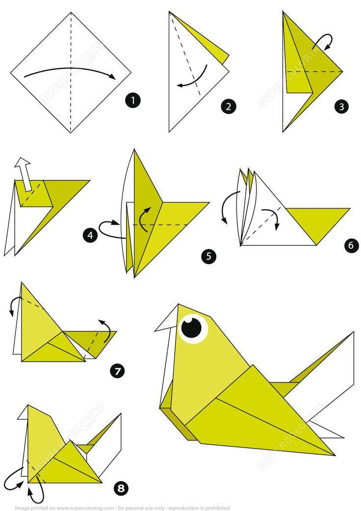 Как сделать журавля-оригами