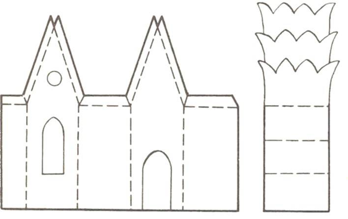 Макет церкви из бумаги своими руками схемы развертка для склеивания