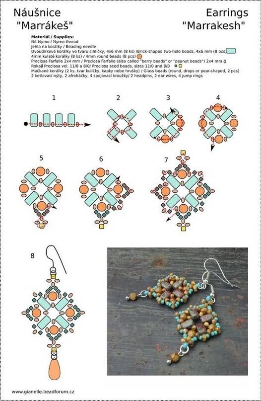 Серьги из бисера - пошаговое описание как изготовить стильные и модные серьги (170 фото)
