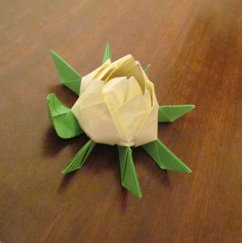 Модульное оригами. цветок лотос