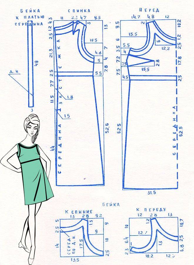 Выкройка прямого платья: как сшить основу для платья прямого покроя