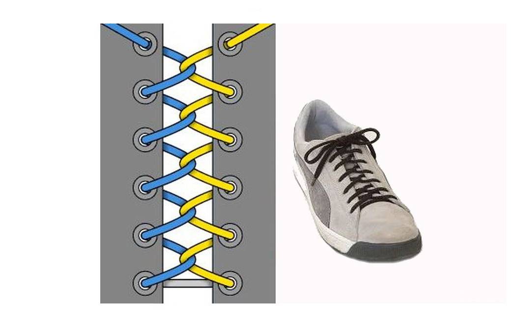 Как красиво зашнуровать шнурки на кроссовках и кедах без бантика и с ним: поэтапно