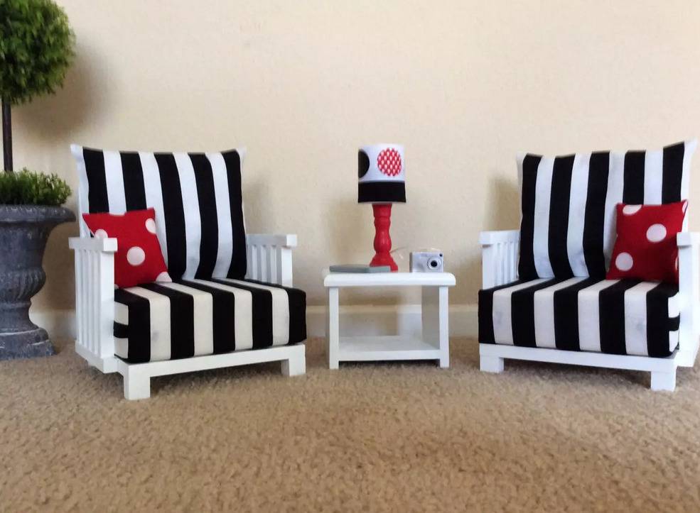 Мебель для кукольного домика своими руками - «декор»