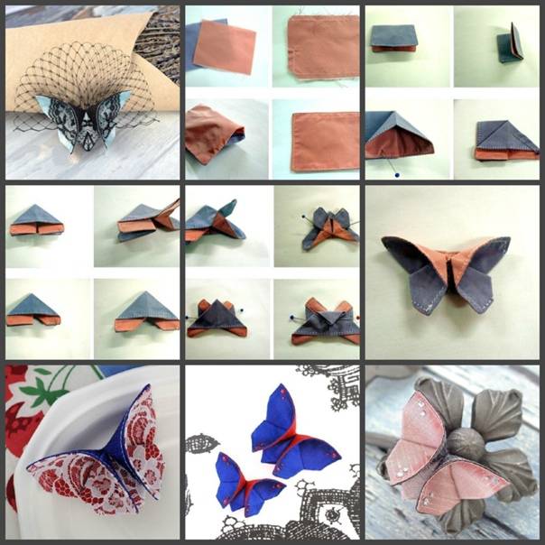 Бабочка оригами: модульное оригами из ткани и денег - сайт о рукоделии