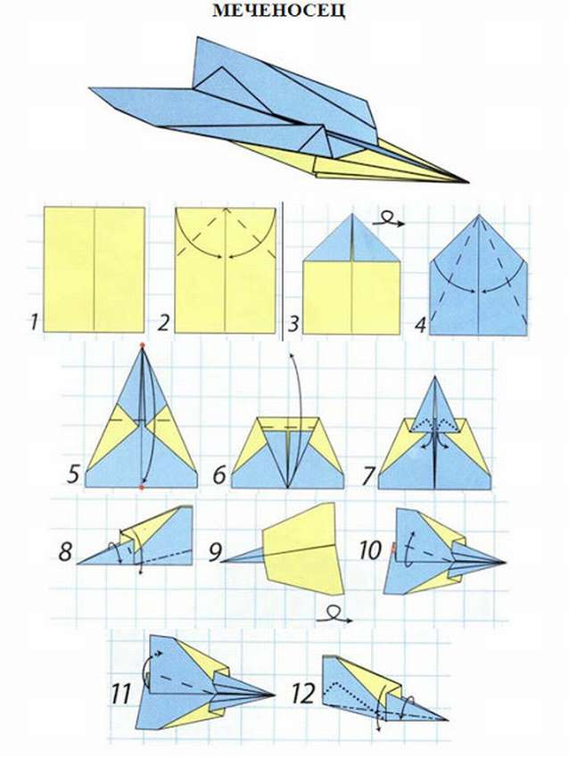Как сложить самолетик из бумаги пошагово, который далеко летает. как сделать летающий самолет: схемы, модели, идеи и варианты постройки своими руками, фото