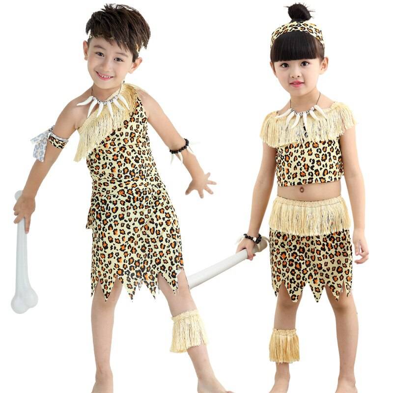 Новогодний костюм для мальчика своими руками простой ???? как сделать африканский костюм дикаря, аборигена, фото
