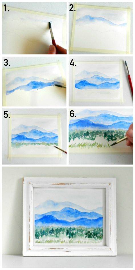 Как нарисовать пейзаж - учимся рисовать красивый и фотореалистичный пейзаж своими руками
