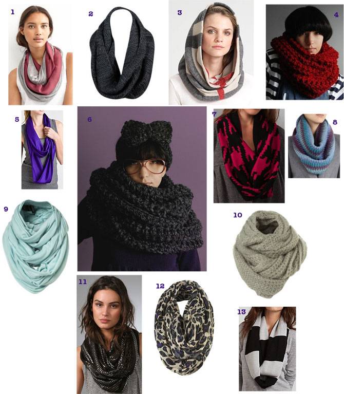 Виды шарфов и их названия: разбираем разнообразие шарфов хомутов с фото